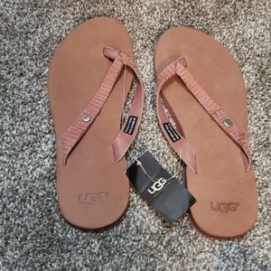 Pink UGG sandals